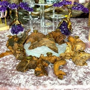 Drift Wood Sphere Stands